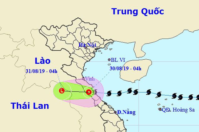 Bão số 4 suy yếu thành áp thấp nhiệt đới, nhiều nơi mưa to